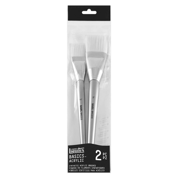 Picture of Liquitex White Nylon Artist Acrylic Brushes - Set of 2 (3699370)
