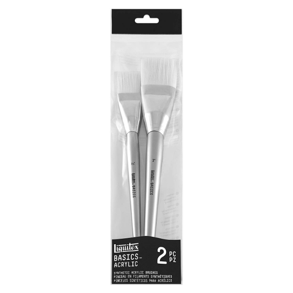 Liquitex White Nylon Artist Acrylic Brushes Set of