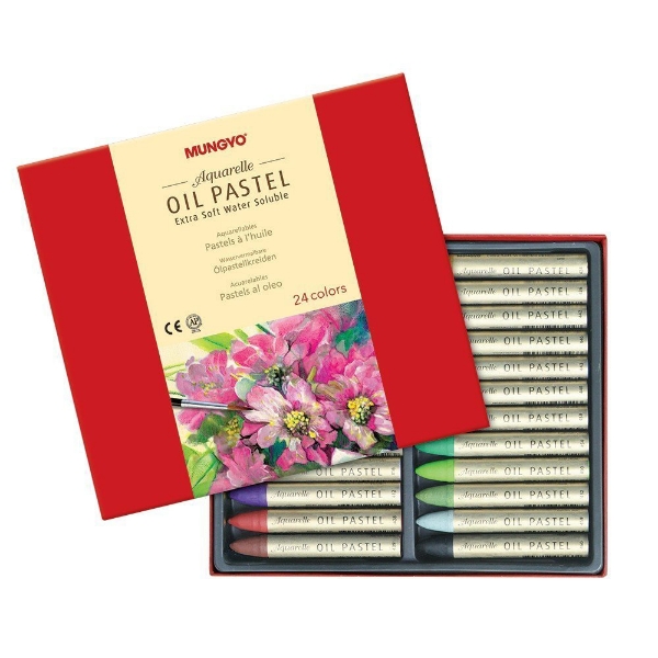 Picture of Mungyo Aquarelle Oil Pastel - Set of 24 Colours