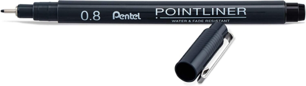 Picture of Pentel Pointliner Pigment Ink Pen 0.8Mm