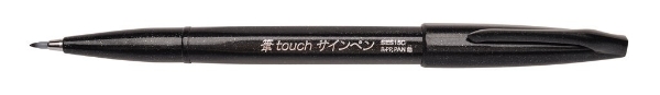 Picture of Pentel Sign Pen Touch-Fude Brush Tip-Black