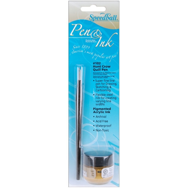 Picture of Speedball Calligraphy Pen and Gold Ink Set - 94156