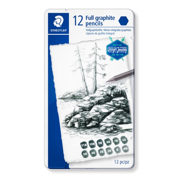 Picture of Staedtler Full Graphite Pencils - Set of 12-100G M12