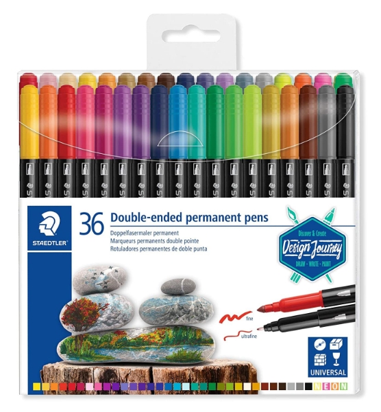 Picture of Staedtler Twin-Tip Permanent Marker - Set of 36