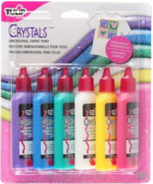 Picture of Tulip Fabric Paint Multi Crystal Set Of 6 -15552