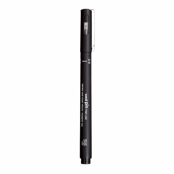 Picture of Uni Pin Fine Line Pen 0.6-200 Black
