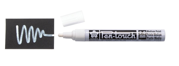 Picture of Sakura Pen Touch Medium Point Marker - White (42500)