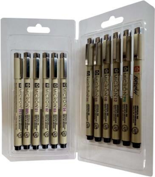 Picture of Sakura Pigma Micron Pen - Set of 12 (XSDK-12A)