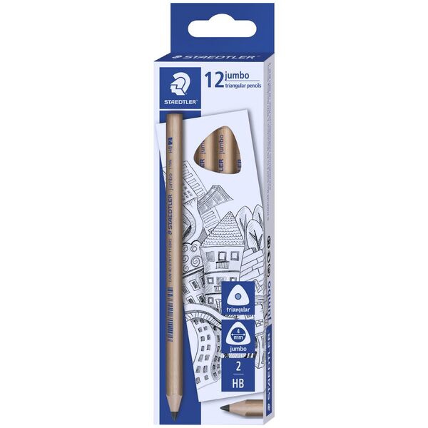 Picture of Staedtler Jumbo Pencil HB Natural - Pack of 12