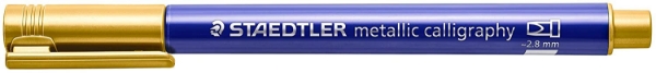 Picture of Staedtler Metallic Calligraphy Marker - 2.8mm (Gold)