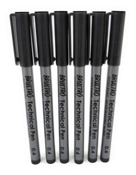 Picture of Brustro Fineliner Pen Black 0.4Mm