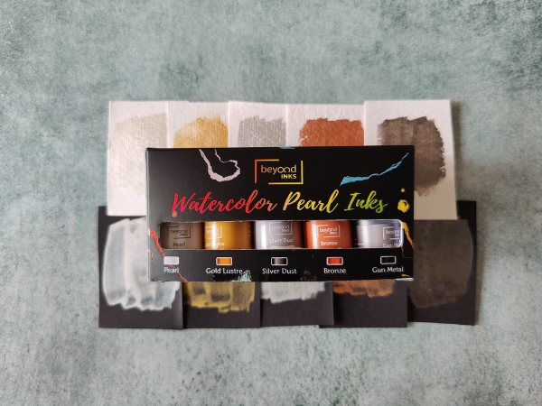 Picture of Beyond Watercolor Pearl Inks 10X15ML (Metallic)