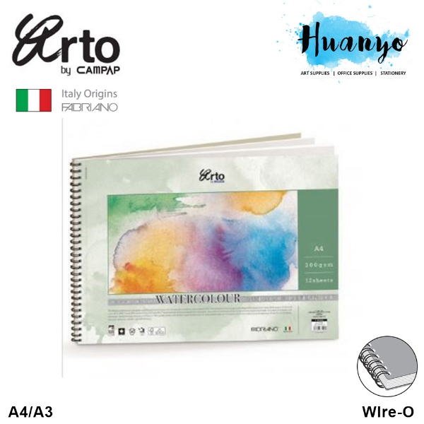 Picture of Arto Campap Water Colour A4 300Gsm 12Sheets-37029