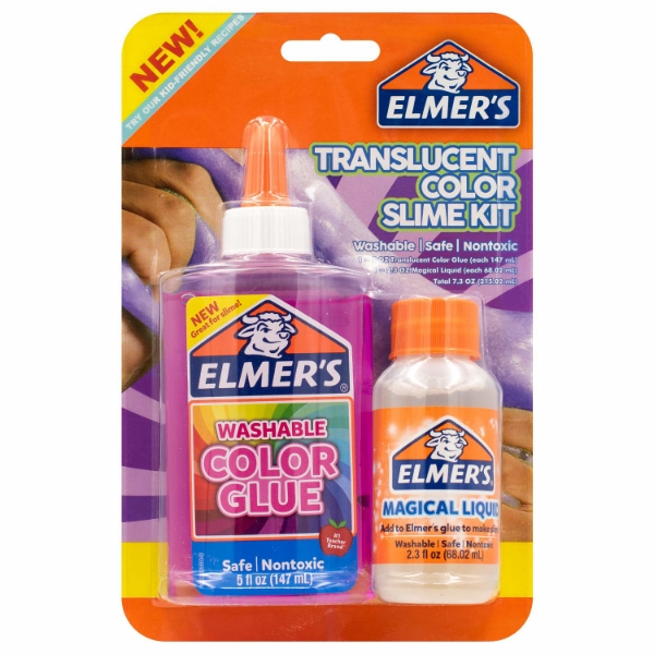 Picture of Elmer's Translucent Glue Pink- Slime Kit