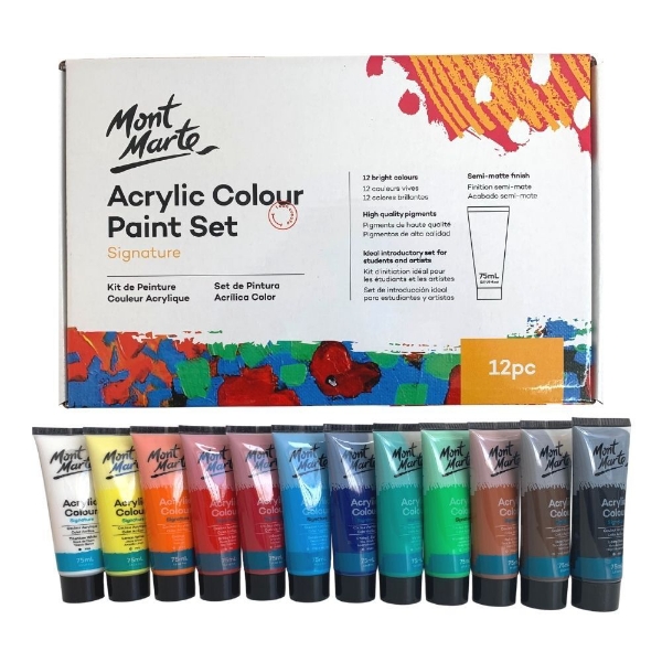 Picture of Mont Marte Acrylic Colour Paint - Set of 12 (1275)