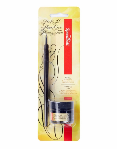 Picture of Speedball Calligraphy Pen and Black Ink Set - 94155
