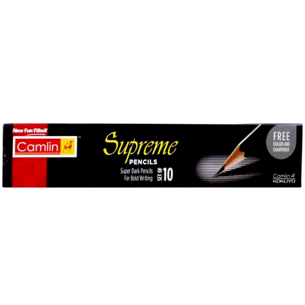 Camlin Supreme Writing Drawing Pencils Set of 10