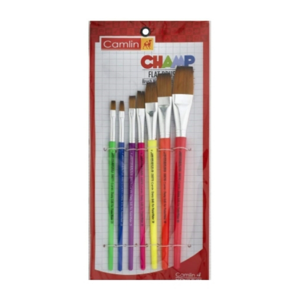Picture of Camlin Champ Flat Brush SR 65 - Set of 7