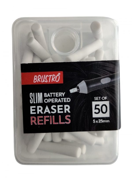 Picture of Brustro Slim Battery Operated Eraser Refills Set Of 50