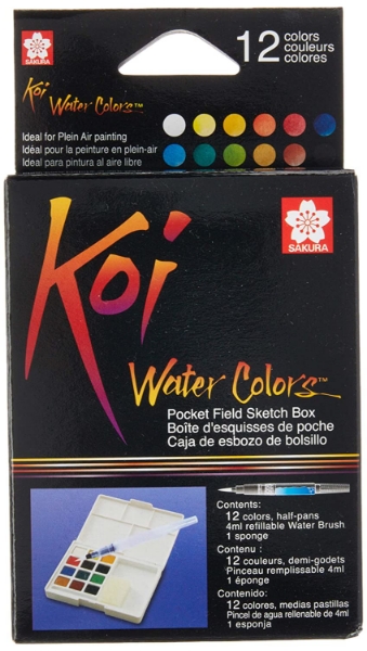 Picture of Sakura Koi Watercolour Cake - Set of 12 (Field Kit)