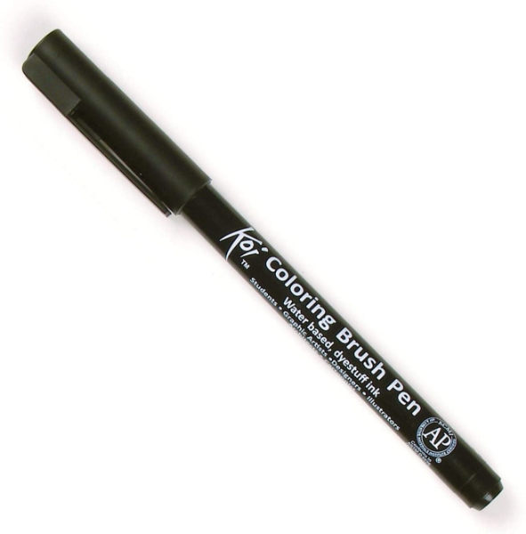 Picture of Sakura Koi Colouring Brush Pen - Black (49)
