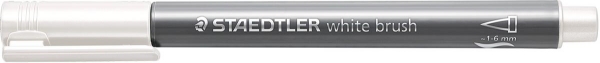 Picture of Staedtler Metallic White Brush Pen - 1.6mm (8321-0)