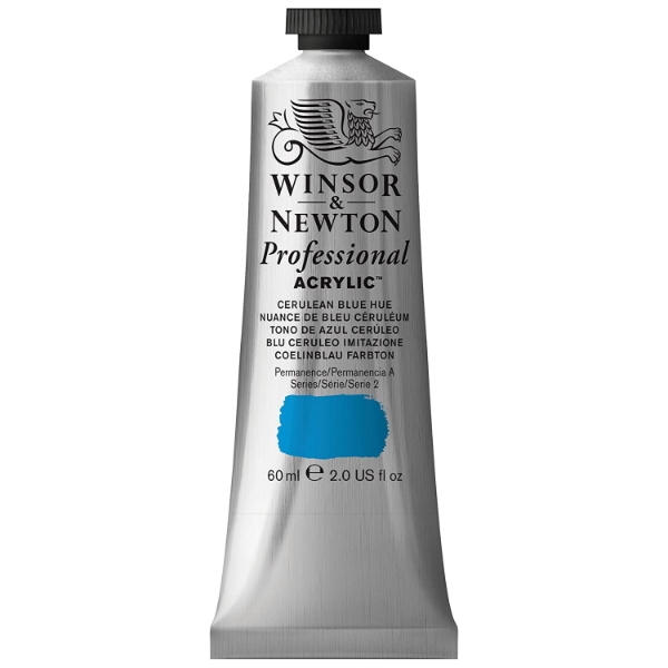 Picture of Winsor & Newton Professional Acrylic Colour 60ml - Cerulean Blue Hue (S-2)