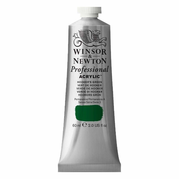 Picture of Winsor & Newton Professional Acrylic Colour 60ml - Hookers Green (S-3)