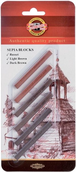 Picture of Kohinoor Sepia Blocks Set Of 6