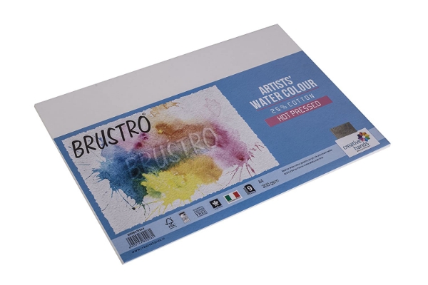 Picture of Brustro Water Colour Paper A4 300Gsm Hot Pressed (9 Sheets)