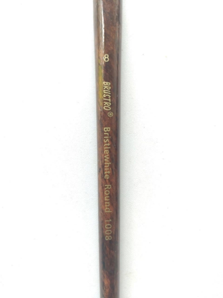 Picture of Brustro Sr-1008 White Bristle Round Brush No.8