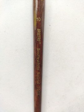 Picture of Brustro Sr-1008 White Bristle Round Brush No.10