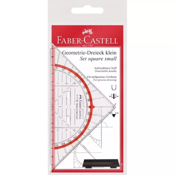 Picture of Faber Castell Set Square Small With Handle-177199