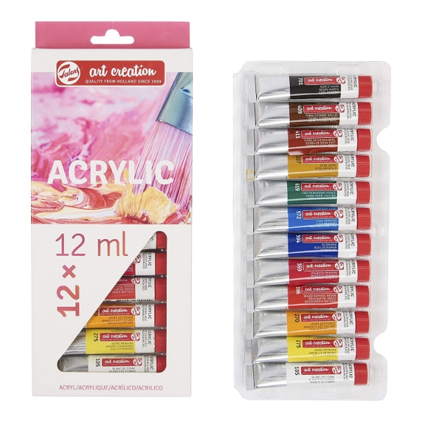 Picture of ROYAL TALENS Art Creation Artists Colors 12x12ml Acrylic Colors