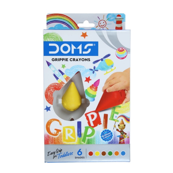 Picture of Doms Grippie Crayons - 6 Shades