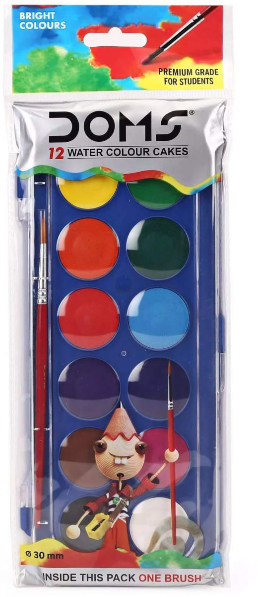 htconline.in| Doms Water Colour Cakes 12 Shades - htconline.in