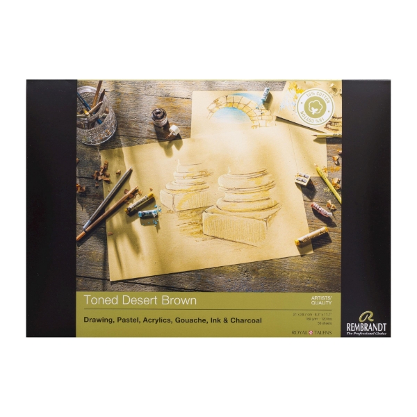 Picture of Royal Talens Toned Desert Brown 180Gsm 50 Sheets A3