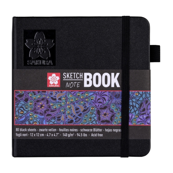 Picture of Sakura Black Sketch Book 12x12 Inches