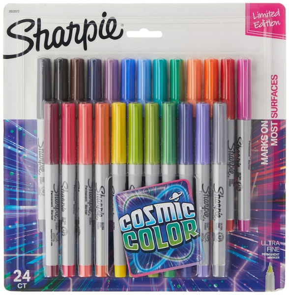Picture of Sharpie Fine Tip Permanent Marker Cosmic Color Set Of 24