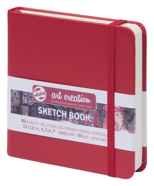Picture of Art Creation Sketch Book Red 12X12cm 140Gsm