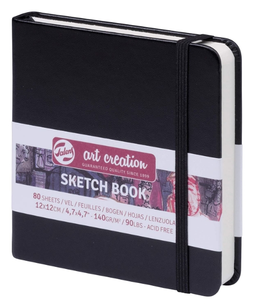 Picture of Art Creation Sketch Books Black 12X12cm 140Gsm
