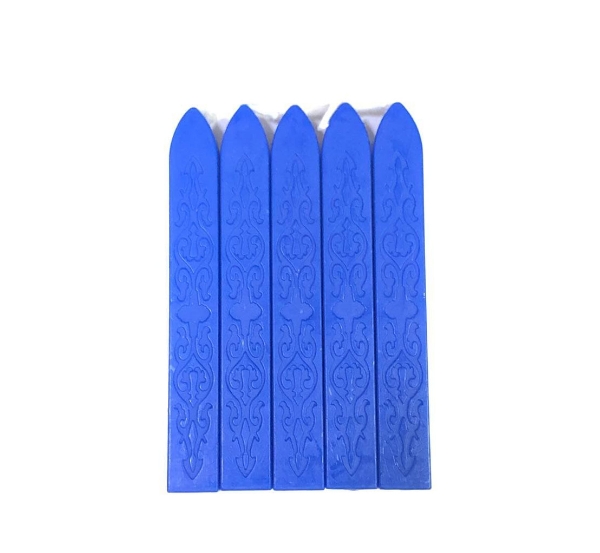 Picture of HTC Square Wax Stick Set Of 5 - Blue