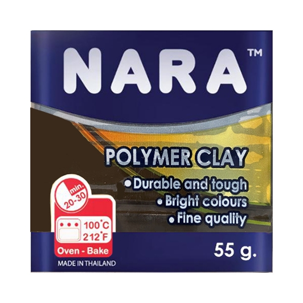 Picture of Nara Polymer Clay Soot Brown 55g