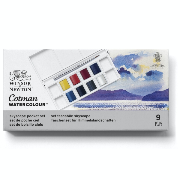 Picture of Winsor & Newton Cotman Skycape Pocket Half Pan Set Of 8