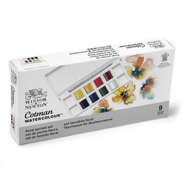 Picture of Winsor & Newton Cotman Watercolour Floral Painting Pocket Set