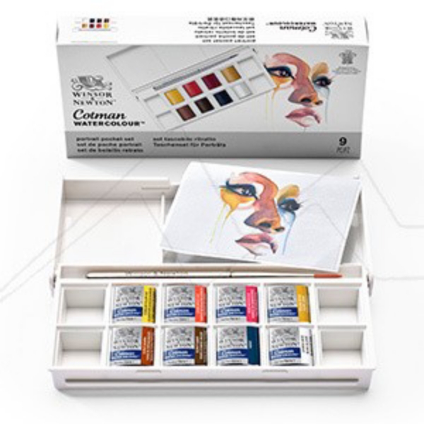Picture of Winsor & Newton Cotman Watercolor Pocket Set Portrait