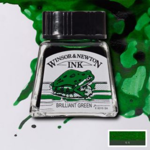 Picture of Winsor & Newton Drawing Ink Brilliant Green 14ml
