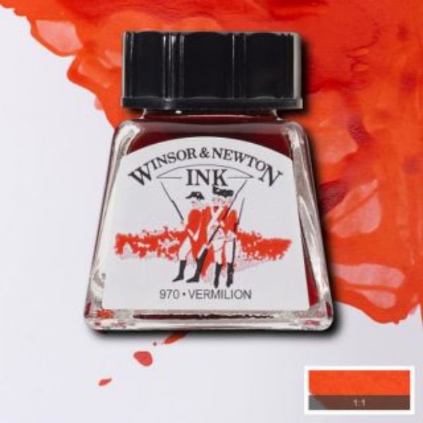 Picture of Winsor & Newton Drawing Ink Vermilion 14ml