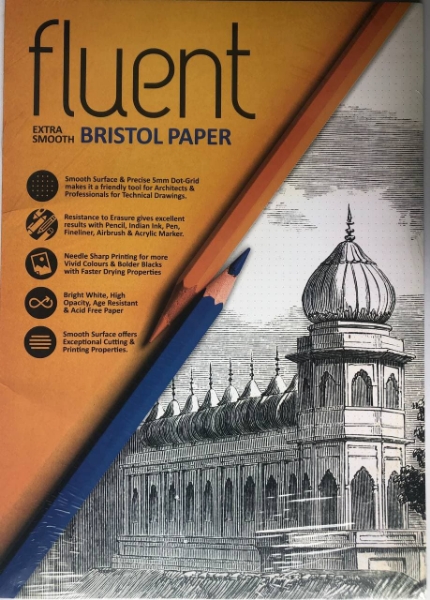 Picture of Anupam A4 Fluent Extra Smooth Bristol Paper (200GSM)
