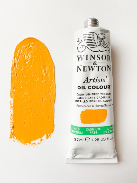 Picture of Winsor & Newton Artists Oil Color - Tube Of 37 Ml - Cadmium Free Yellow - Series 4